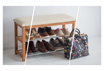 Вибираємо банкетку з полицею для взуття